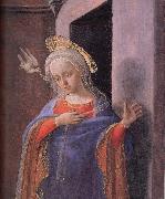 Fra Filippo Lippi Details of the Virgin Annunciat oil painting reproduction